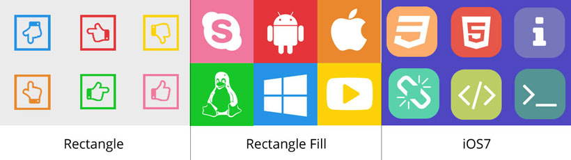 rectangle icon, rectangle fill icons, ios 7 icon creator