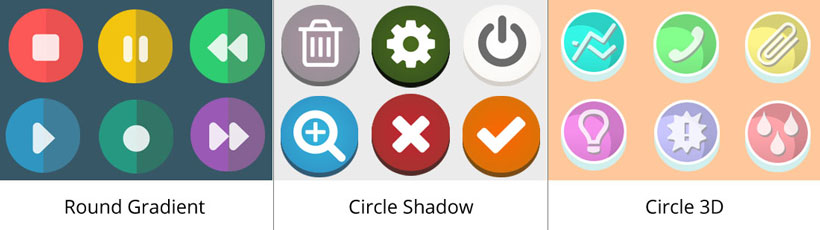 round gradient icon, circle shadow icons, circle 3d free icon maker